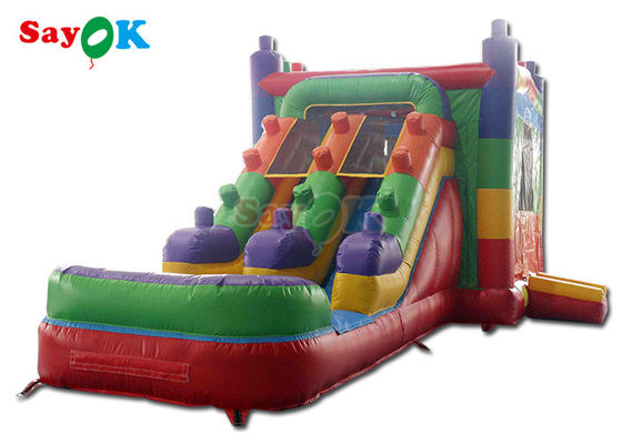 0.5mm PVC Inflatable Unicorn Bounce House Kids Bouncy Castle Jumping Slide Bulan