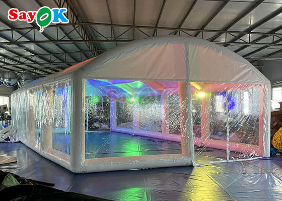 Tutup kolam renang yang dapat diisi udara transparan kolam renang yang dapat diisi udara tenda gelembung