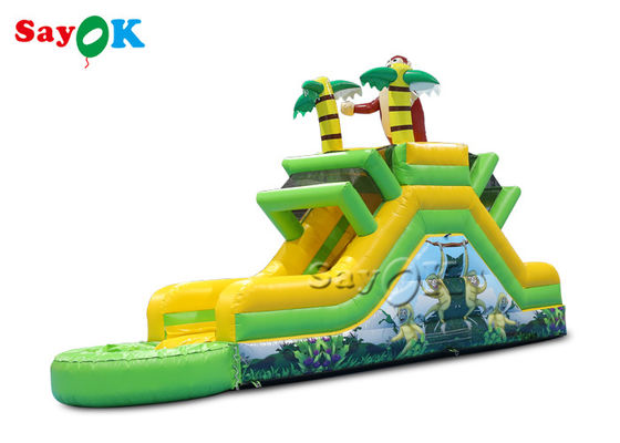 Slide Bouncy Bounce Rumah Portable Bouncer Slide Gorila bertema Blow Up Water Slide