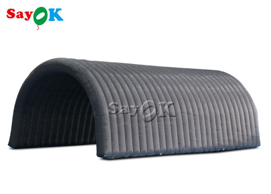 Tenda Igloo Inflatable Hitam 210D Kain Oxford Tenda Terowongan Inflatable Untuk Pameran