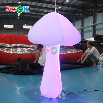 3.2FT Inflatable Jamur Cahaya Dekorasi Natal Led Jamur Inflatable