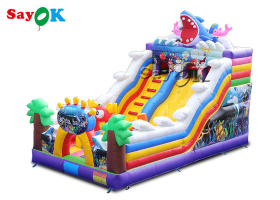 Inflatable Bouncy Slide Komersial Jumbo Inflatable Jumper Slide Combo Untuk Anak-Anak