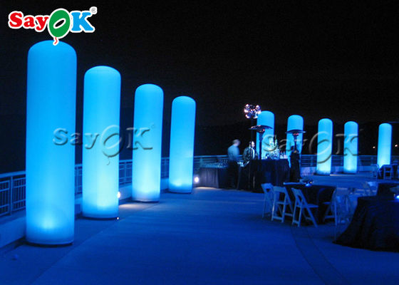 Custom LED Inflatable Column Pilar Untuk Pernikahan / Tahap / Dekorasi Pintu Masuk Pesta
