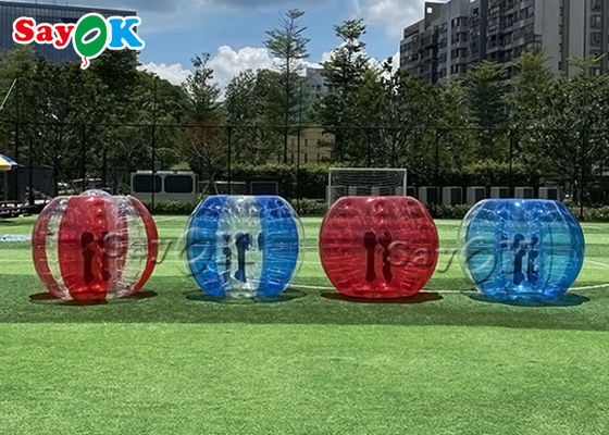 Permainan Sepak Bola Tiup 1.8m PVC Bumper Bola Tiup Untuk Aktivitas Luar Ruangan Anak Dewasa