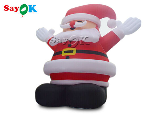 10m Natal inflatable Santa Model untuk Iklan