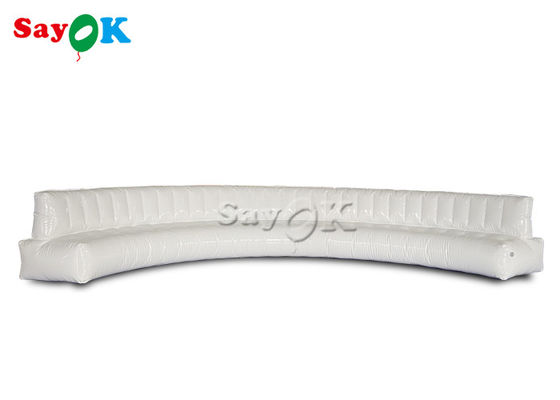 6.367m Curved Putih Multifungsi Furniture Inflatable Air Sofa